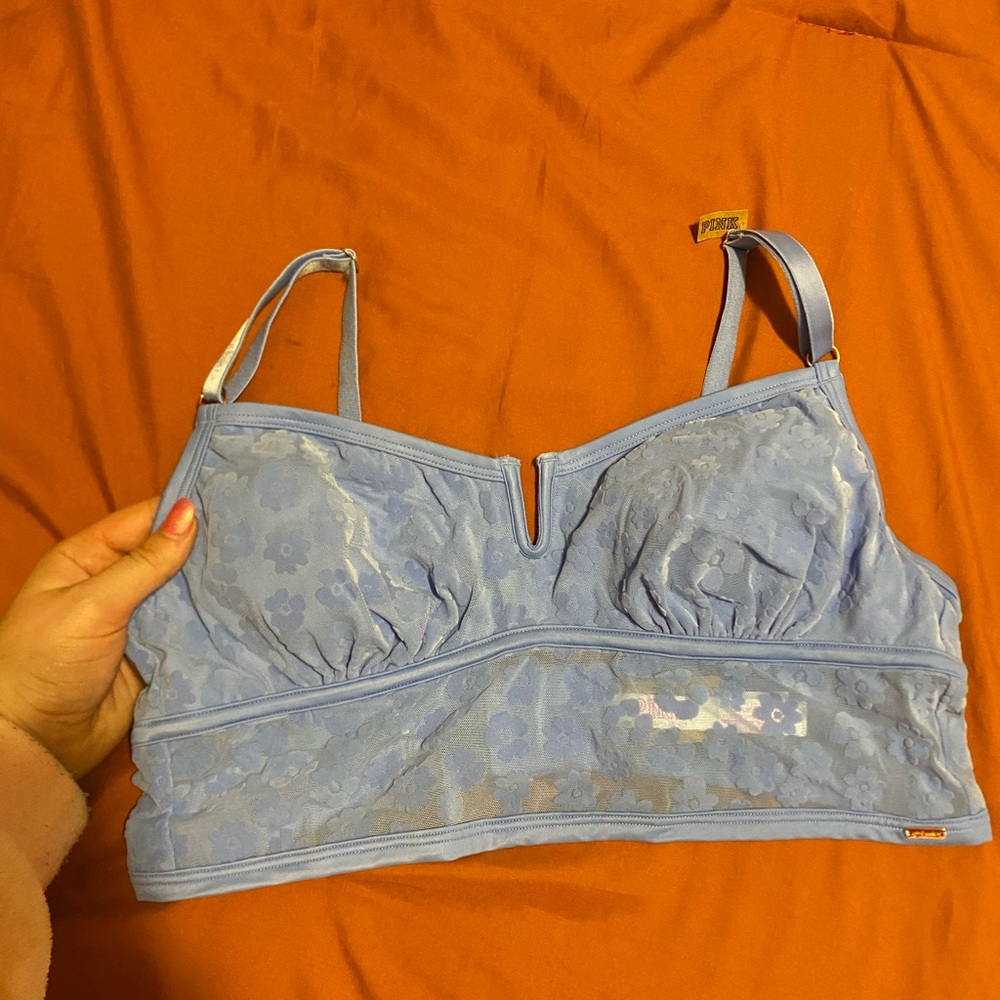 Size large blue flower Victoria’s Secret top